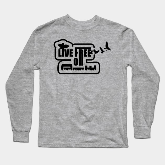 Live Free or Die Long Sleeve T-Shirt by GageOmmundsen